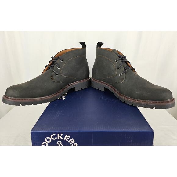 DOCKERS MEN’S DARTFORD MID-TOP LACE-UP CASUAL SHOES – SIZE 12M – GRAY – NIB - Picture 5 of 12